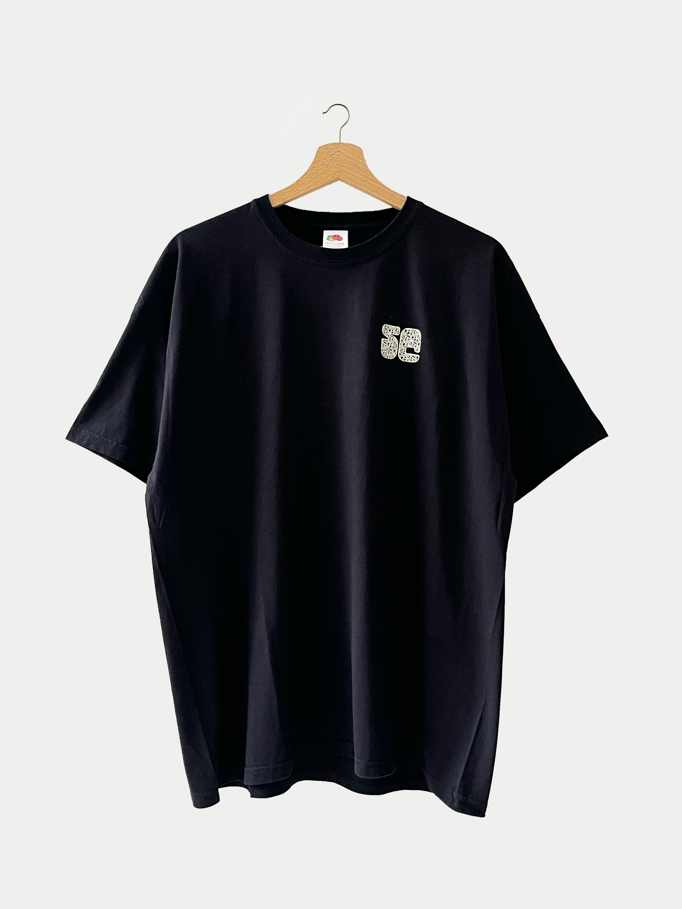 T-shirt noir en coton Sehama X Pulgar