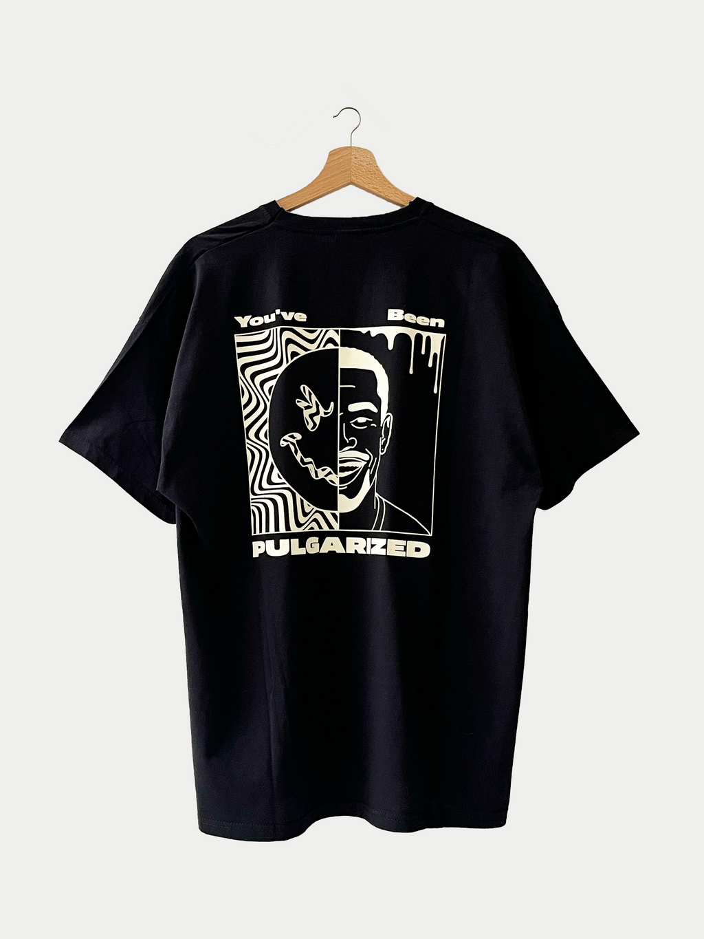 T-shirt noir en coton Sehama X Pulgar