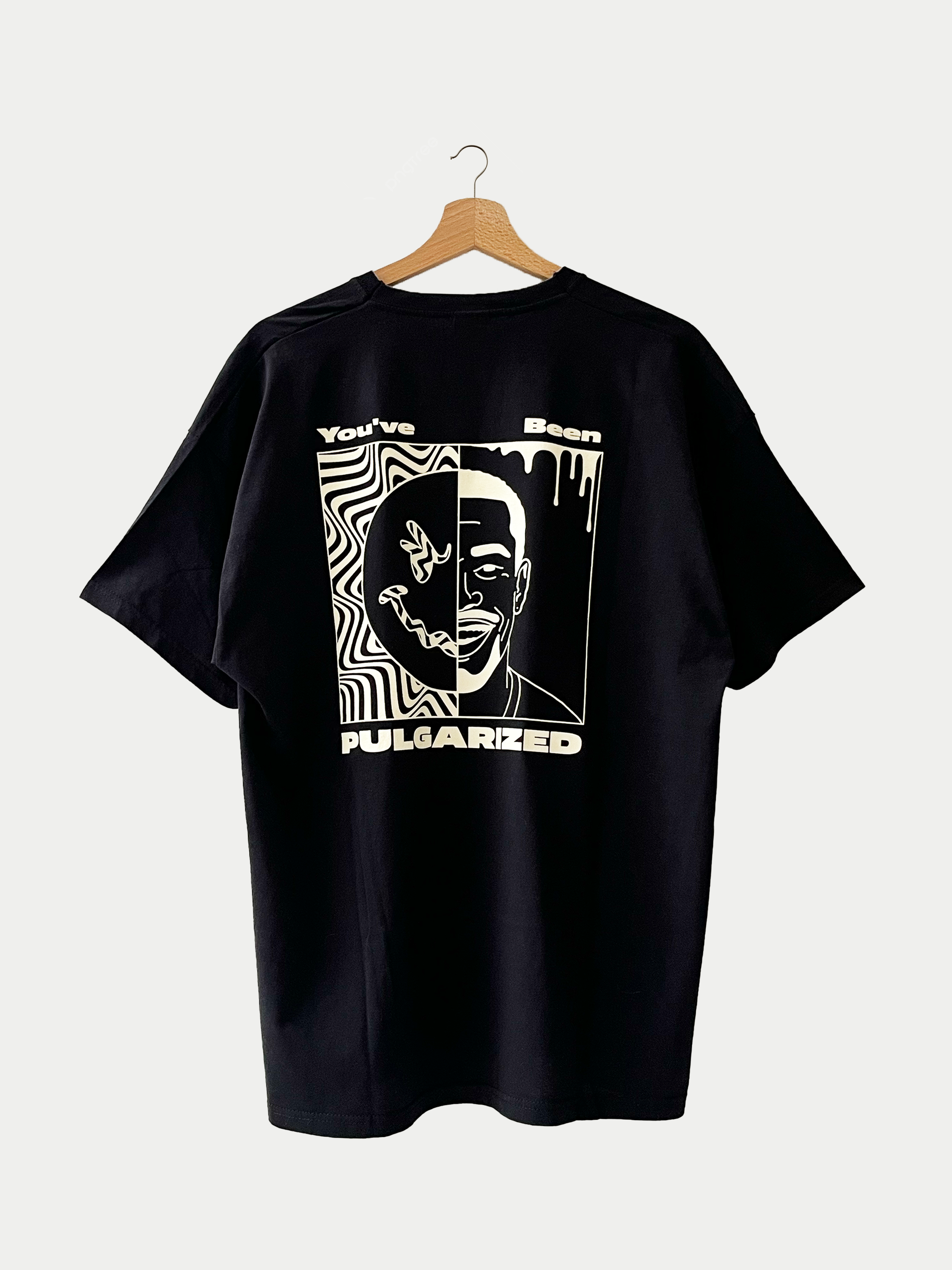 T-shirt noir en coton Sehama X Pulgar