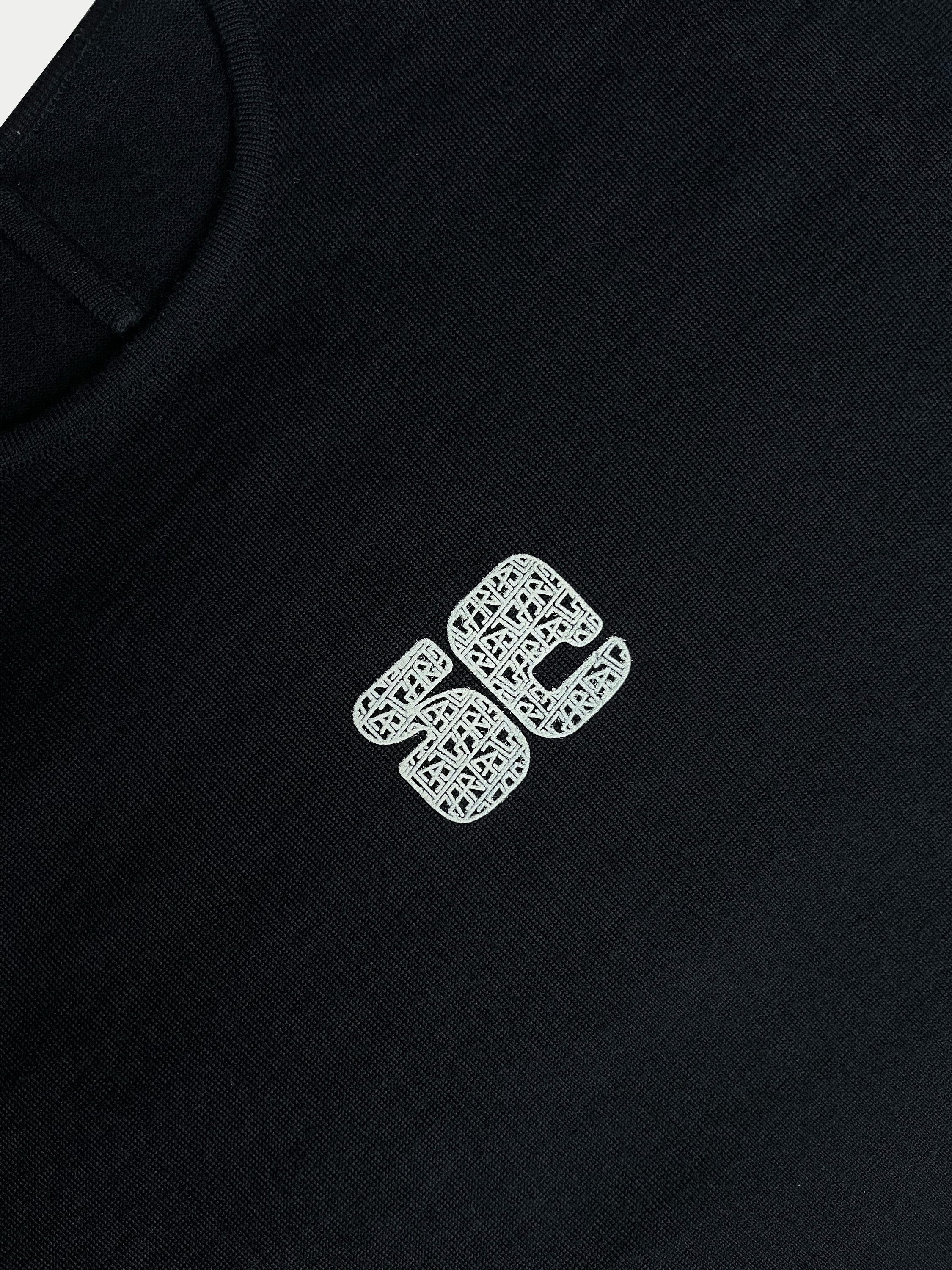 T-shirt vintage 60’s en maille noire Sehama X Pulgar