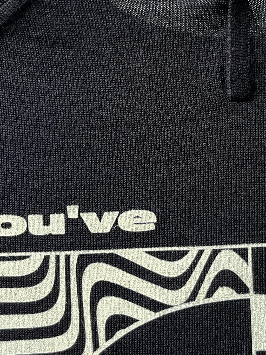 T-shirt vintage 60’s en maille noire Sehama X Pulgar