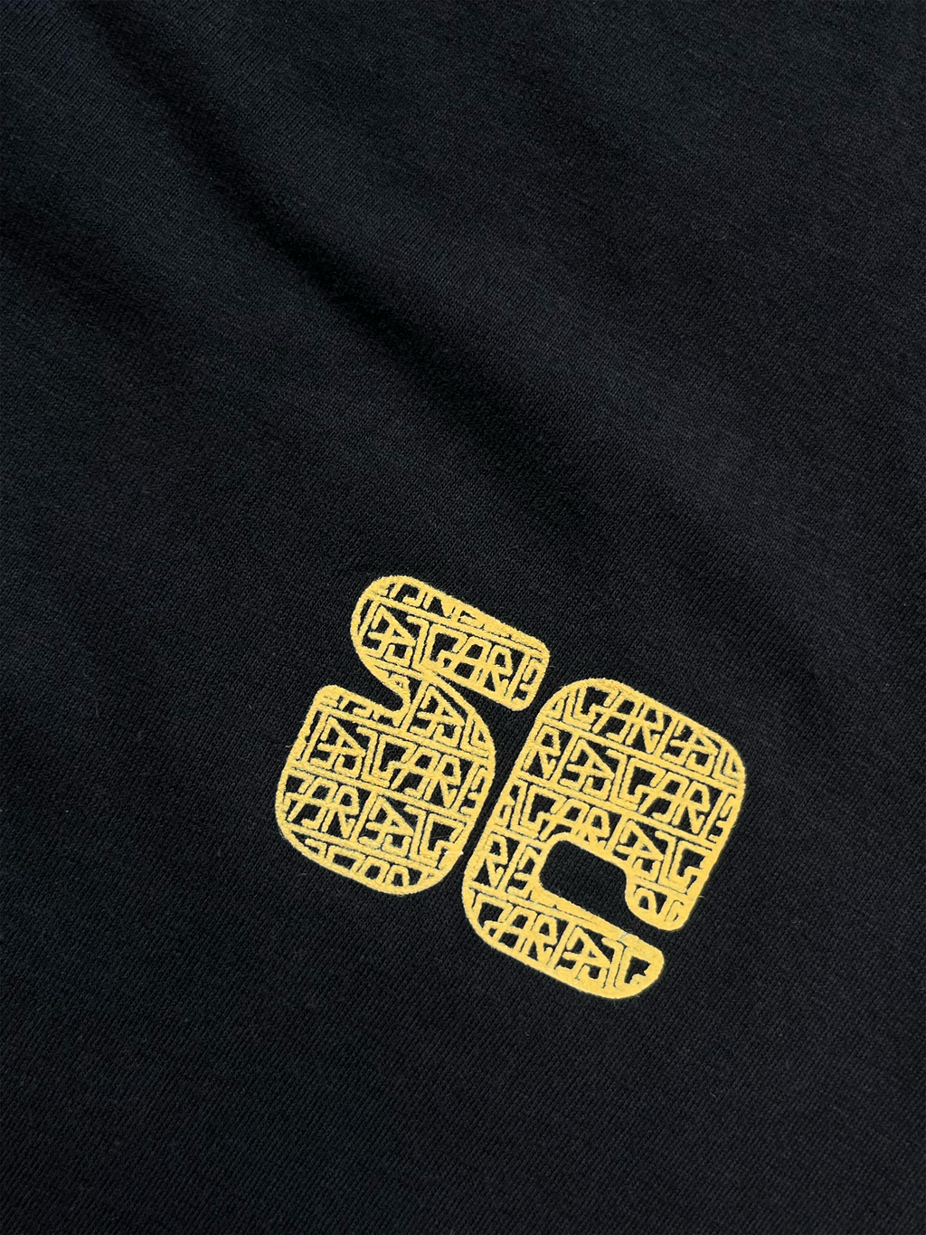 T-shirt noir et jaune vintage 90’s Sehama X Pulgar