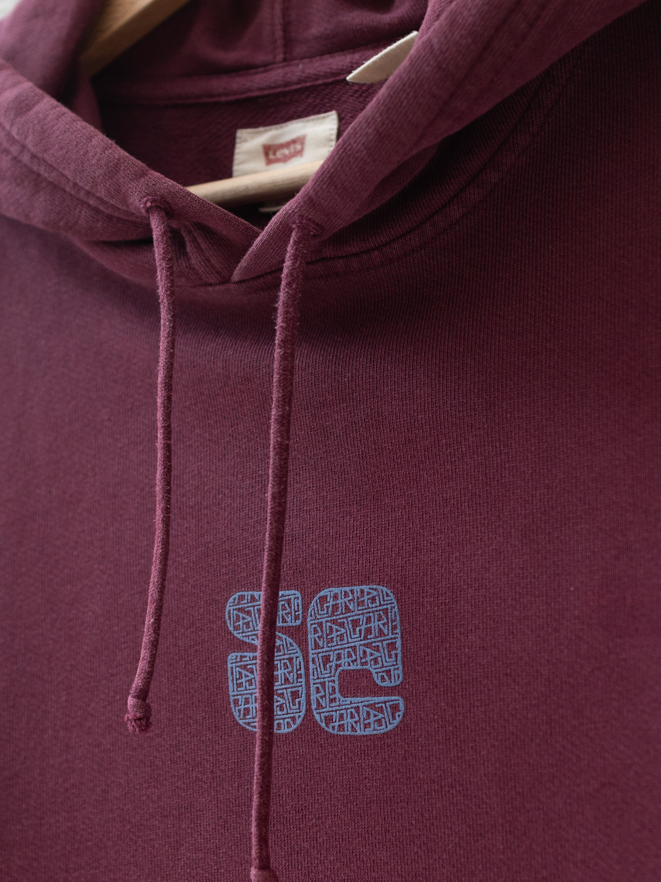 Hoodie bordeaux en coton Levi’s Sehama X Pulgar