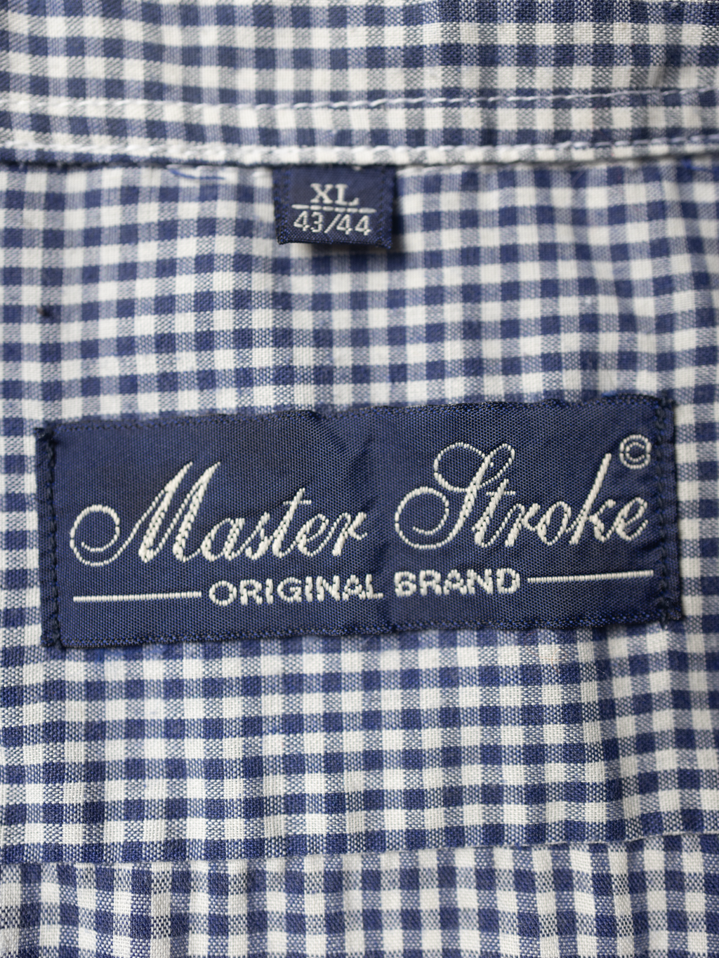 Chemise vintage à motif vichy bleu Sehama X Pulgar