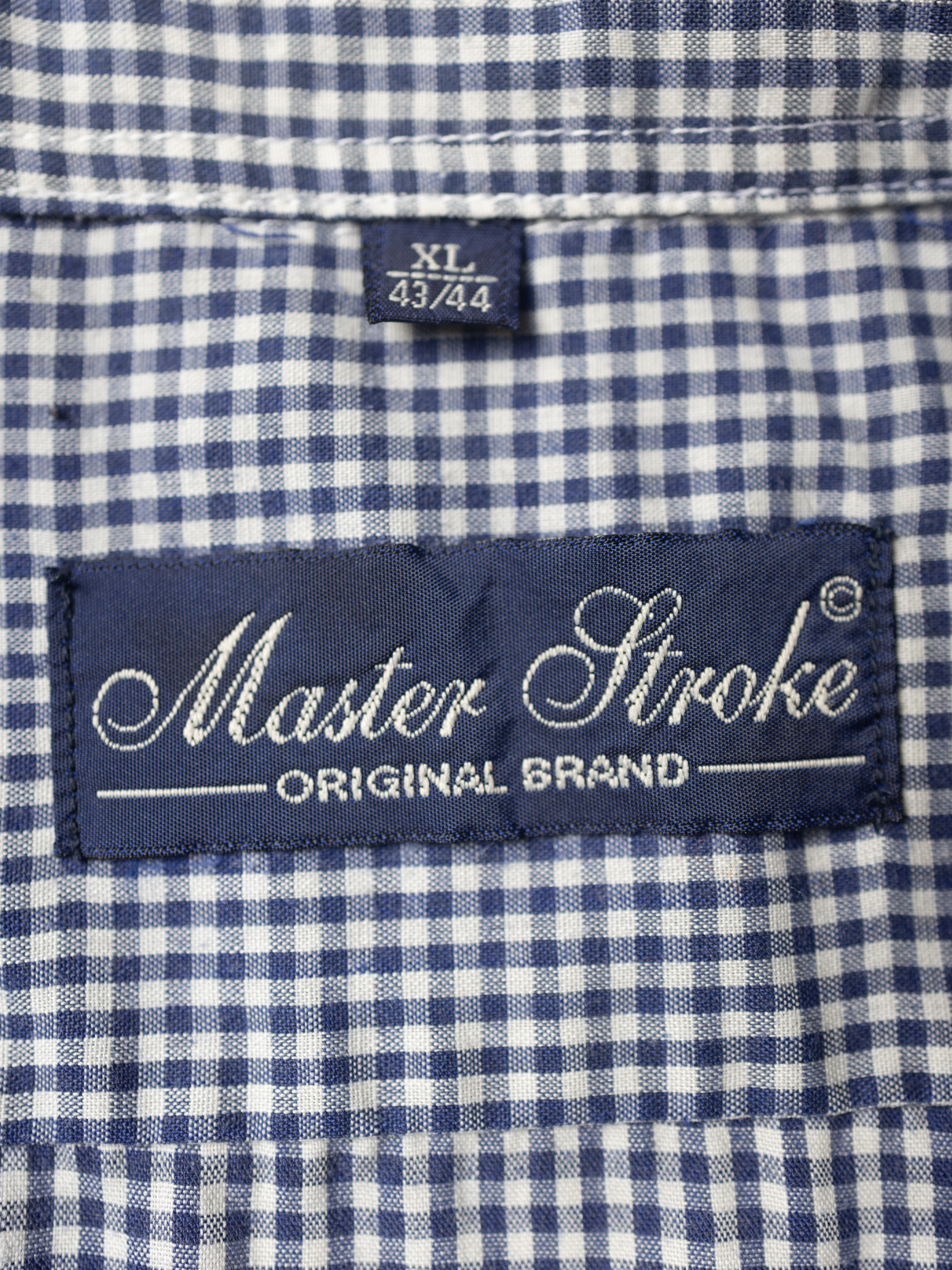 Chemise vintage à motif vichy bleu Sehama X Pulgar