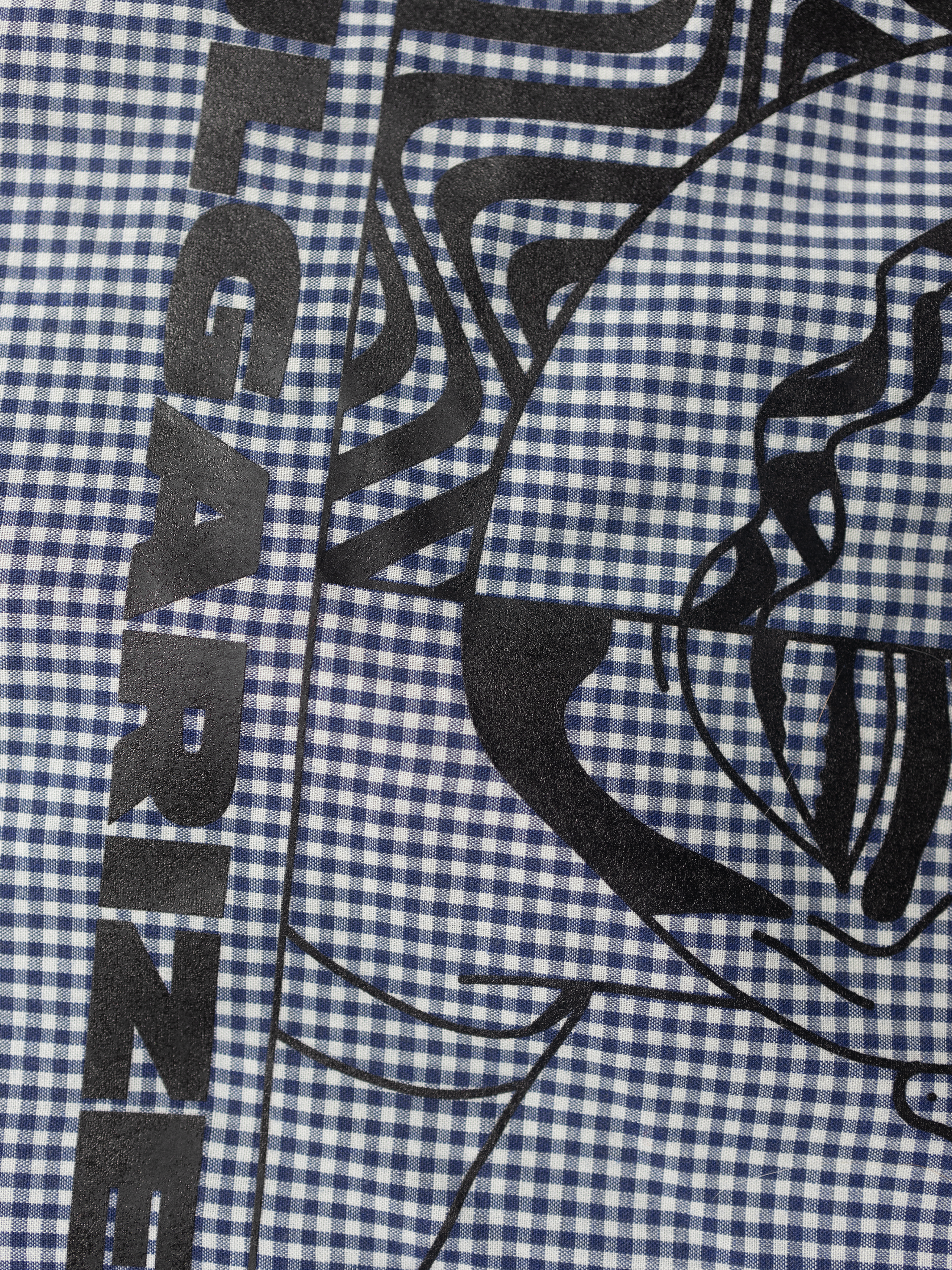 Chemise vintage à motif vichy bleu Sehama X Pulgar