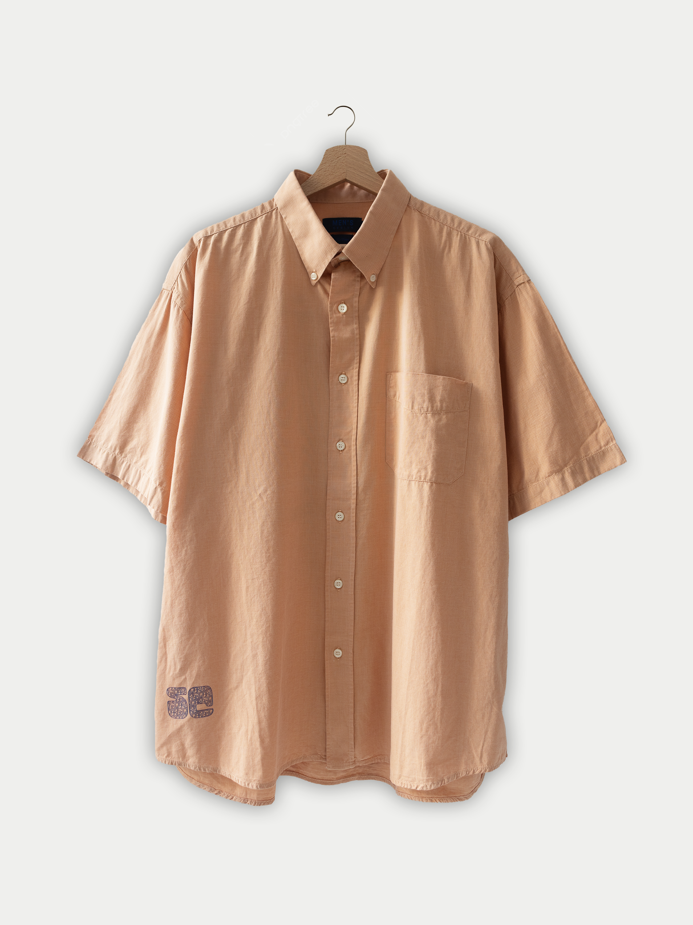 Chemisette vintage orange à carreaux Sehama X Pulgar