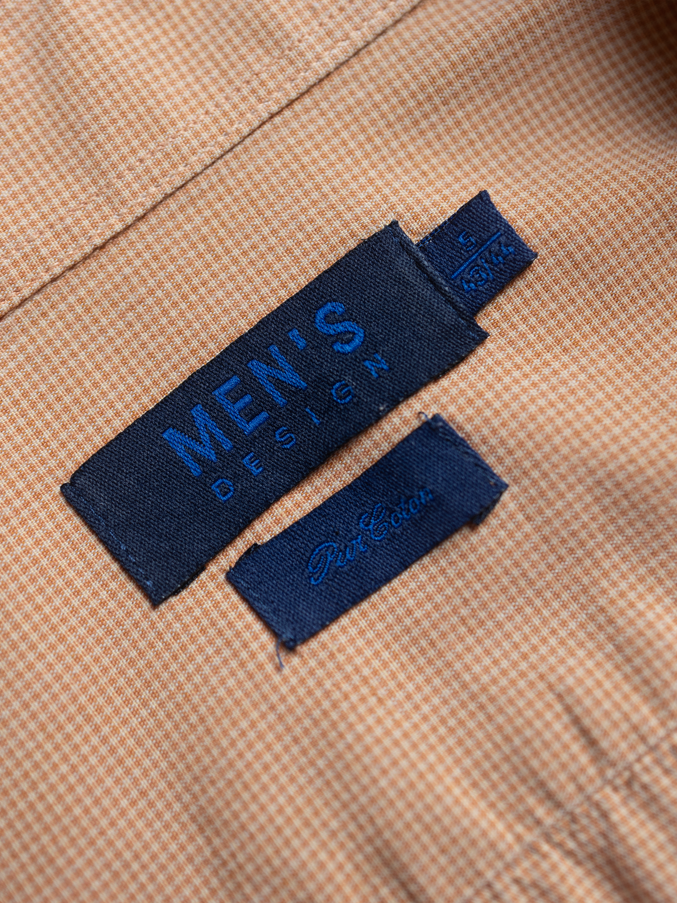 Chemisette vintage orange à carreaux Sehama X Pulgar