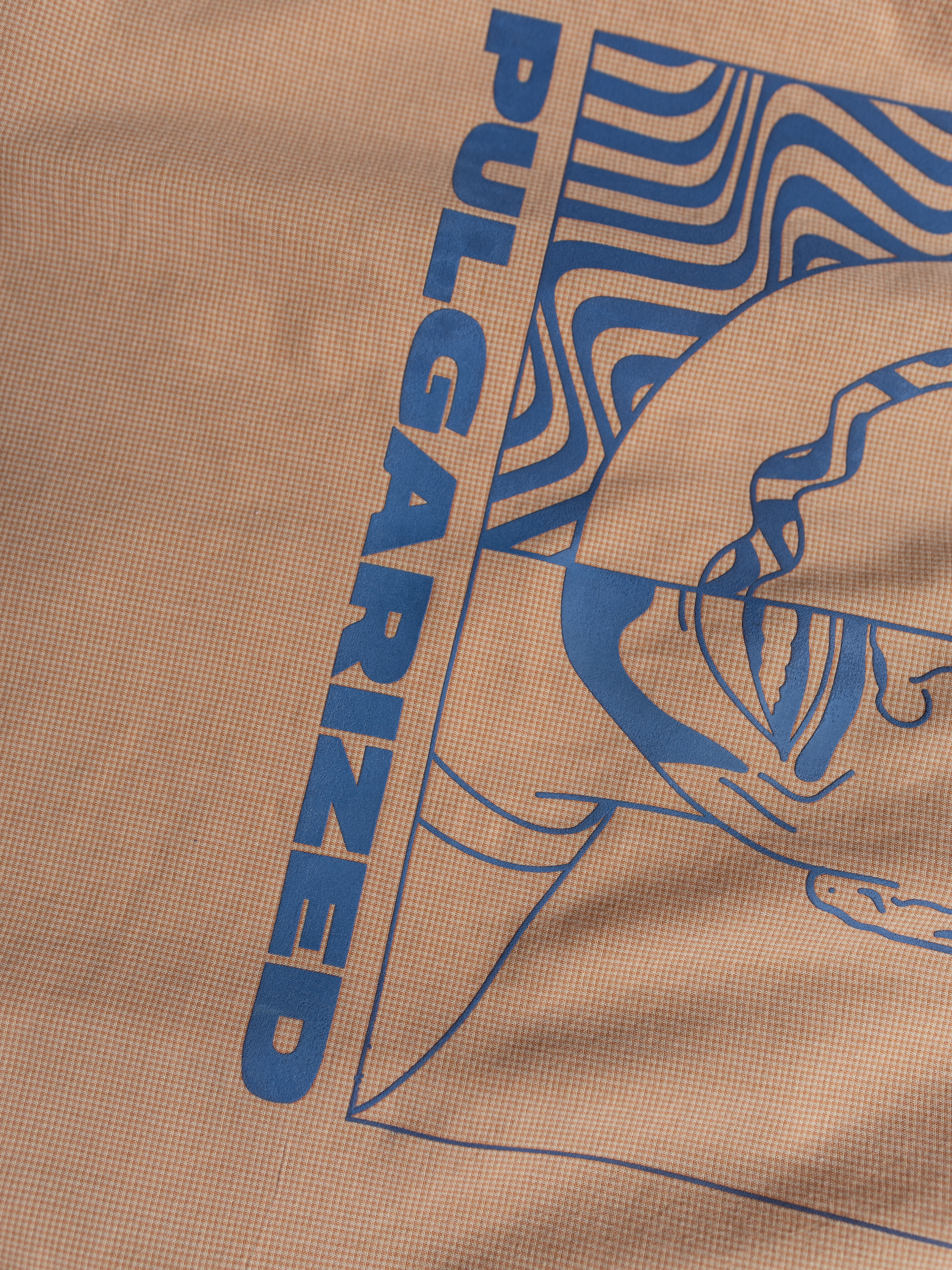 Chemisette vintage orange à carreaux Sehama X Pulgar