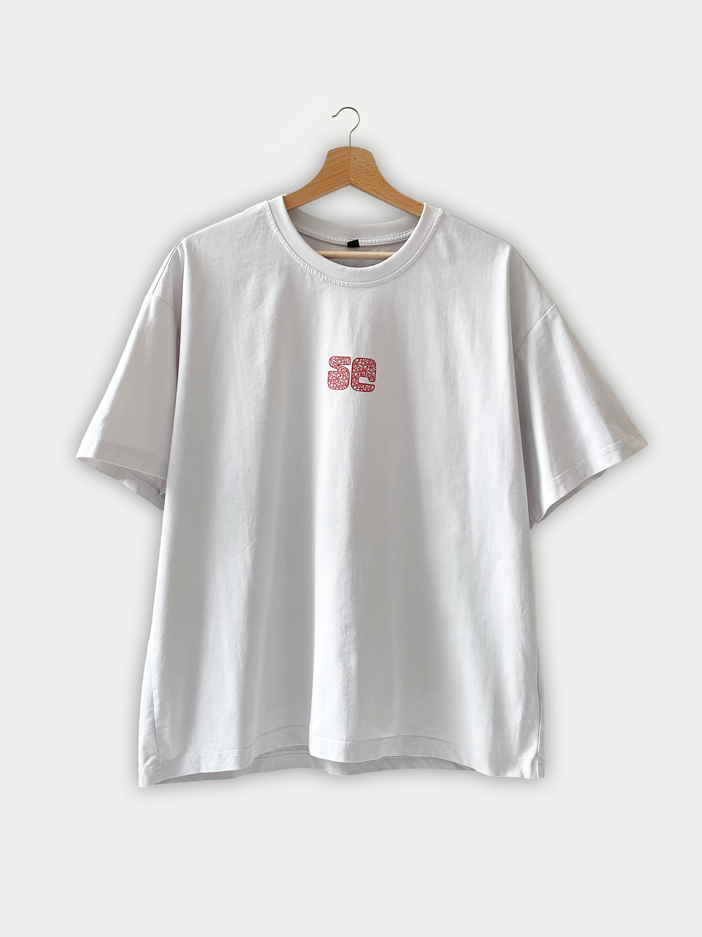 T-shirt blanc et rouge stretch Sehama X Pulgar