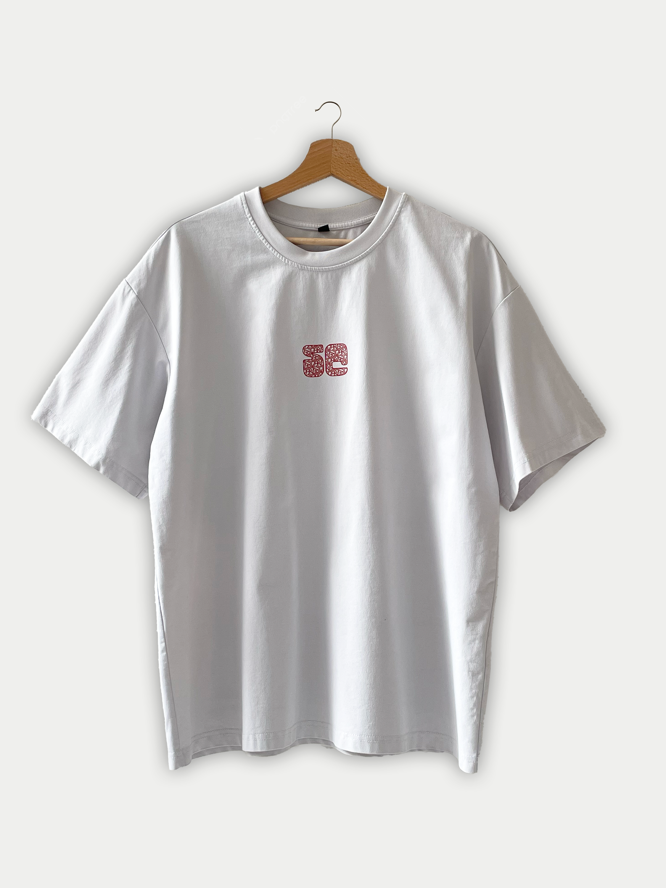 T-shirt blanc et rouge stretch Sehama X Pulgar