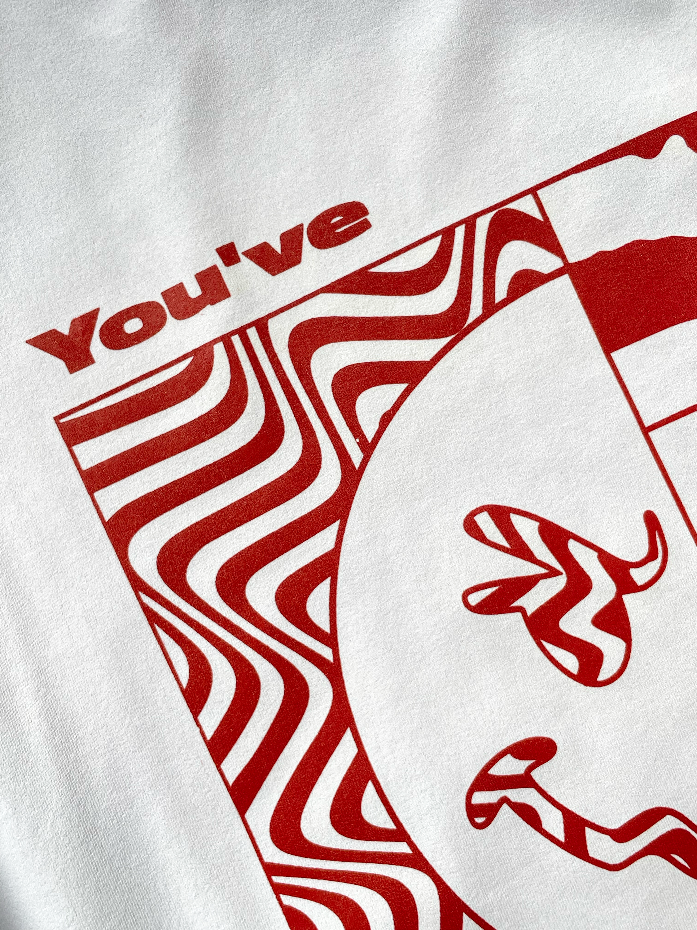 T-shirt blanc et rouge stretch Sehama X Pulgar