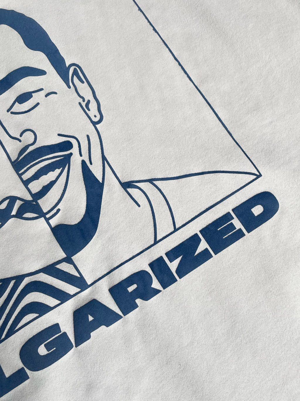 T-shirt blanc et bleu stretch Sehama X Pulgar