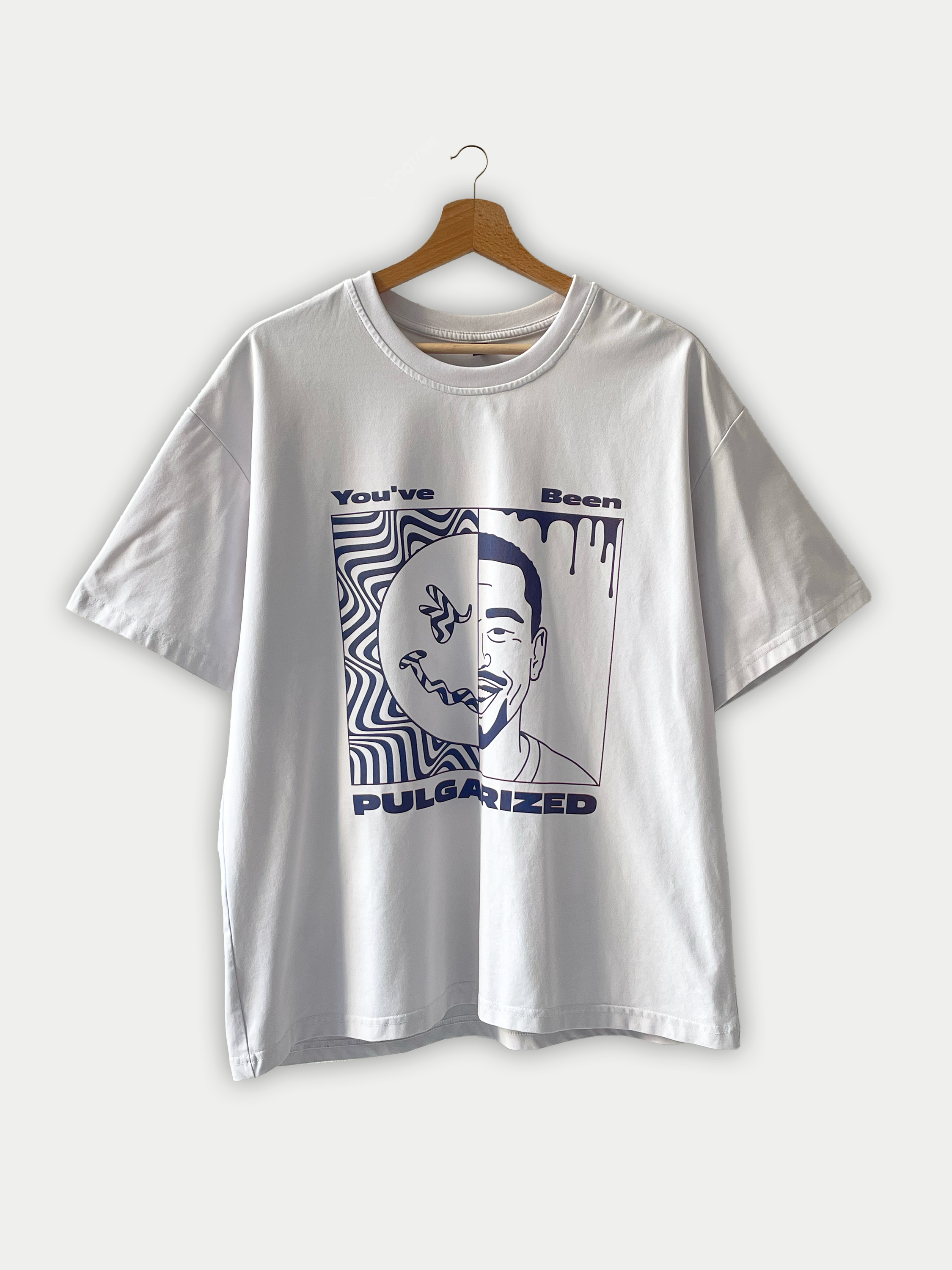 T-shirt blanc stretch design à l’avant Sehama X Pulgar