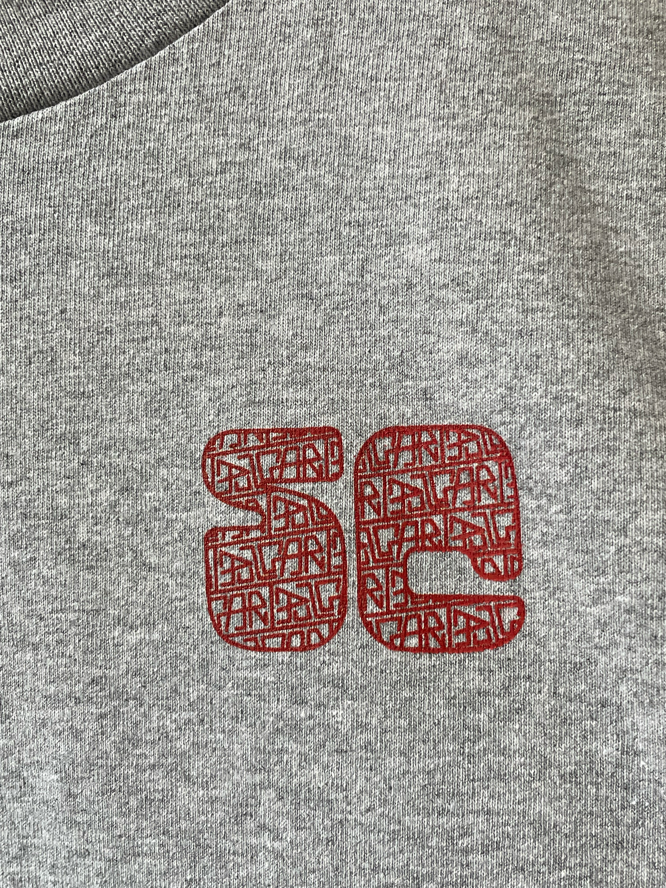 T-shirt gris et rouge Proclub Sehama X Pulgar