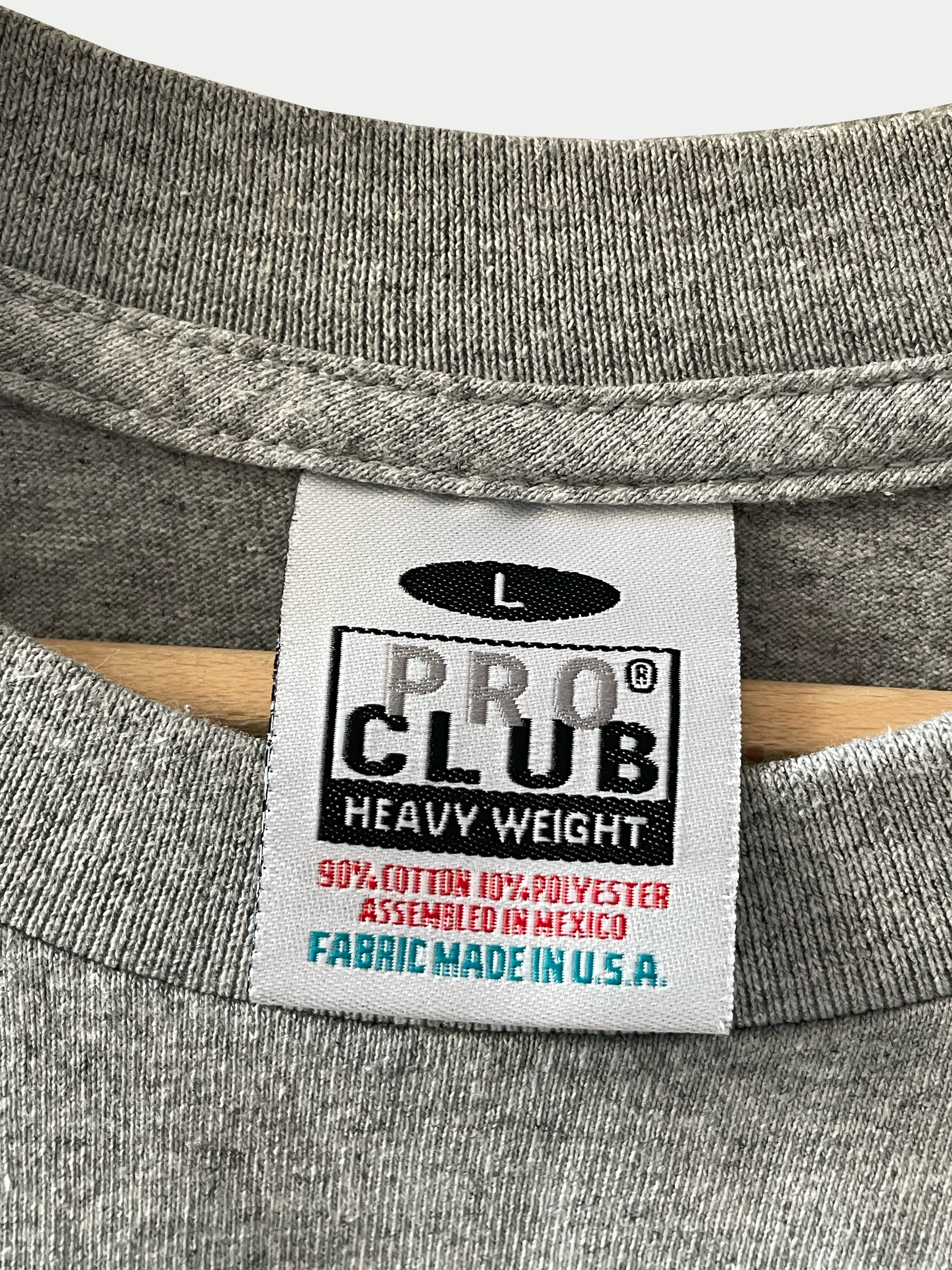 T-shirt gris et rouge Proclub Sehama X Pulgar