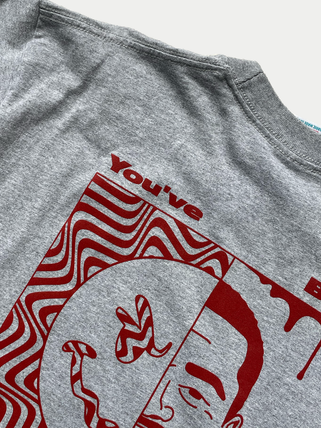 T-shirt gris et rouge Proclub Sehama X Pulgar