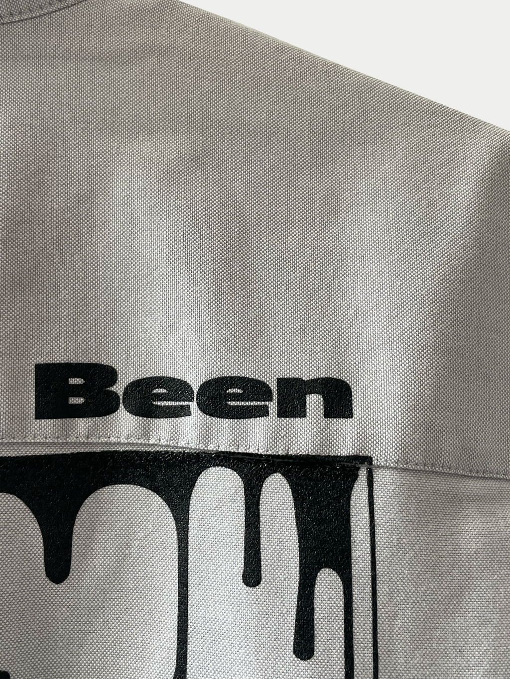 Chemise gris clair oversized Sehama X Pulgar