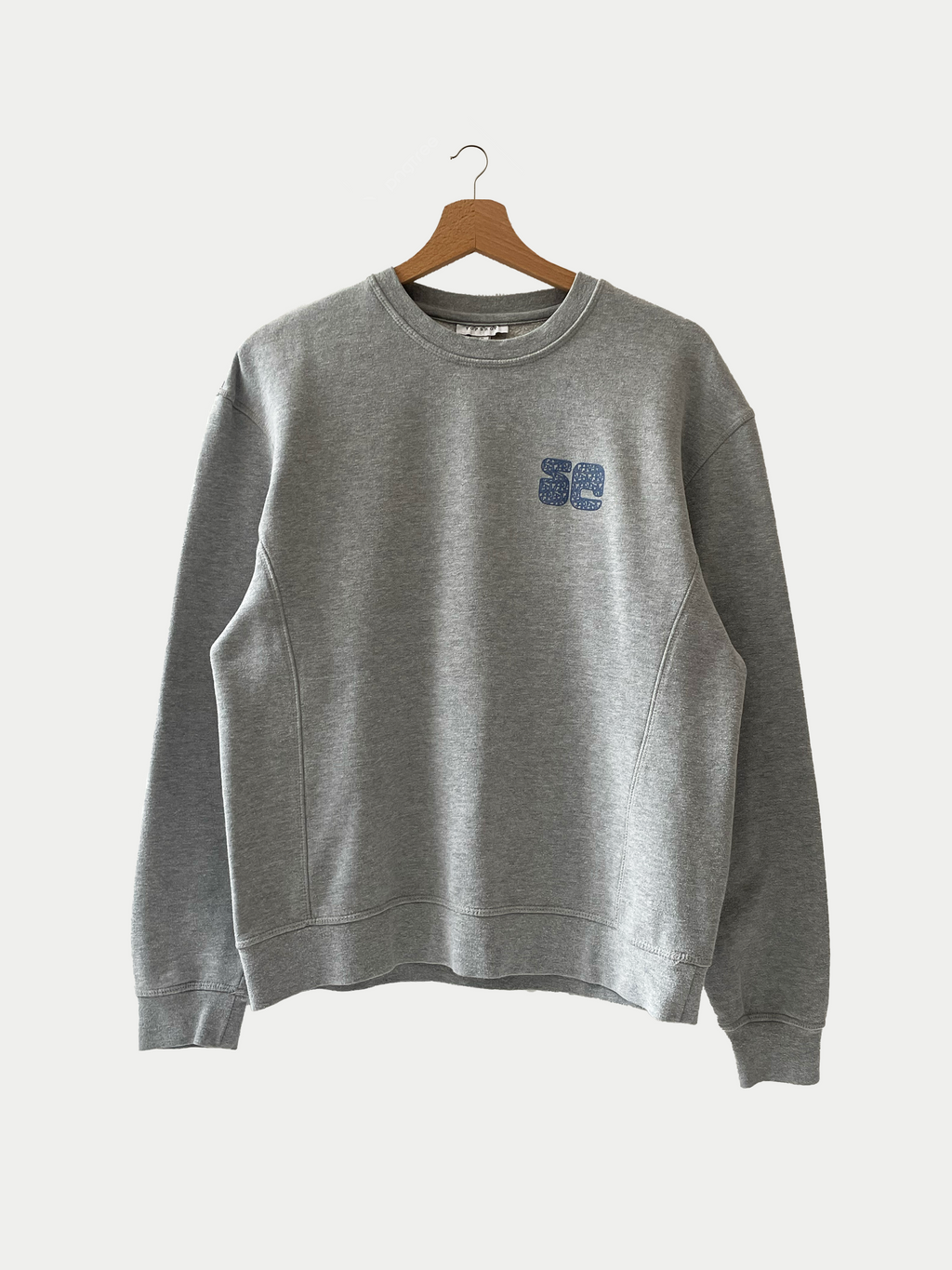 Sweat gris Crew Neck coupe droite Sehama X Pulgar