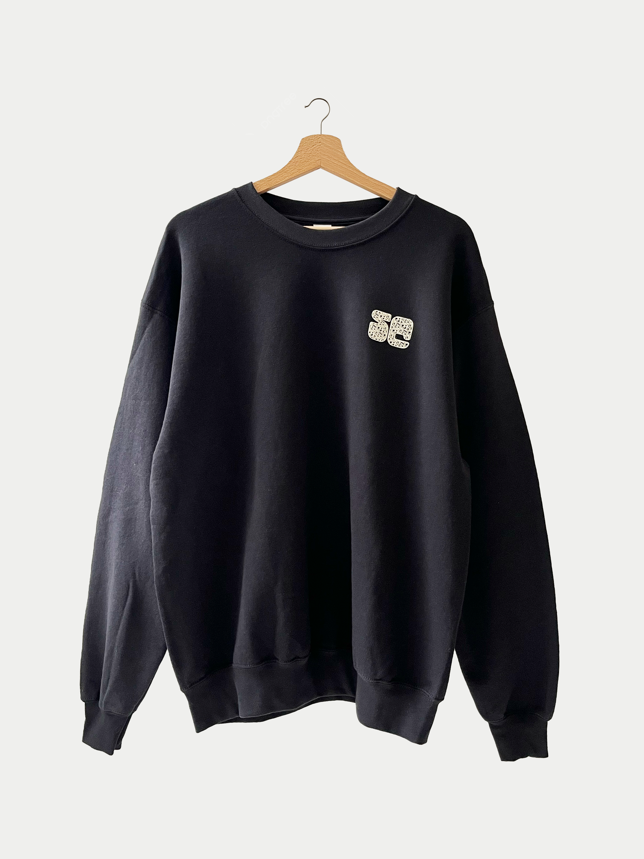 Sweat noir Crew Neck Sehama X Pulgar