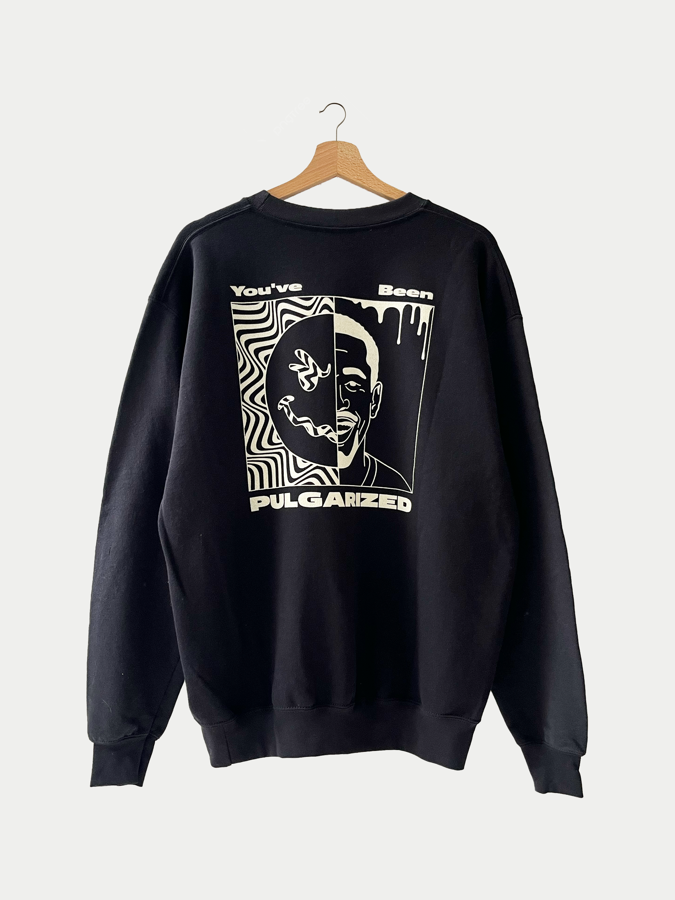 Sweat noir Crew Neck Sehama X Pulgar