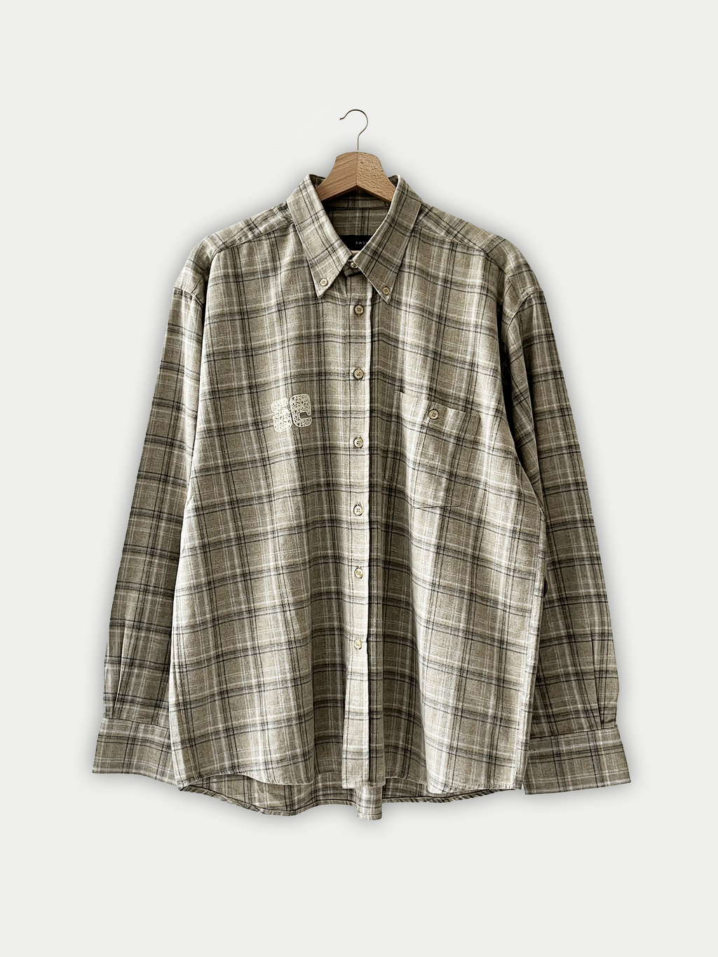 Chemise à carreaux beige vintage Sehama X Pulgar