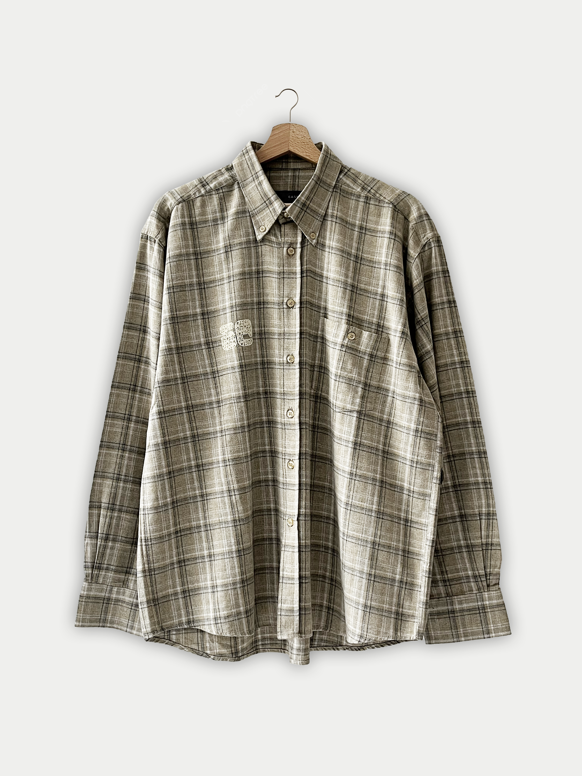 Chemise à carreaux beige vintage Sehama X Pulgar