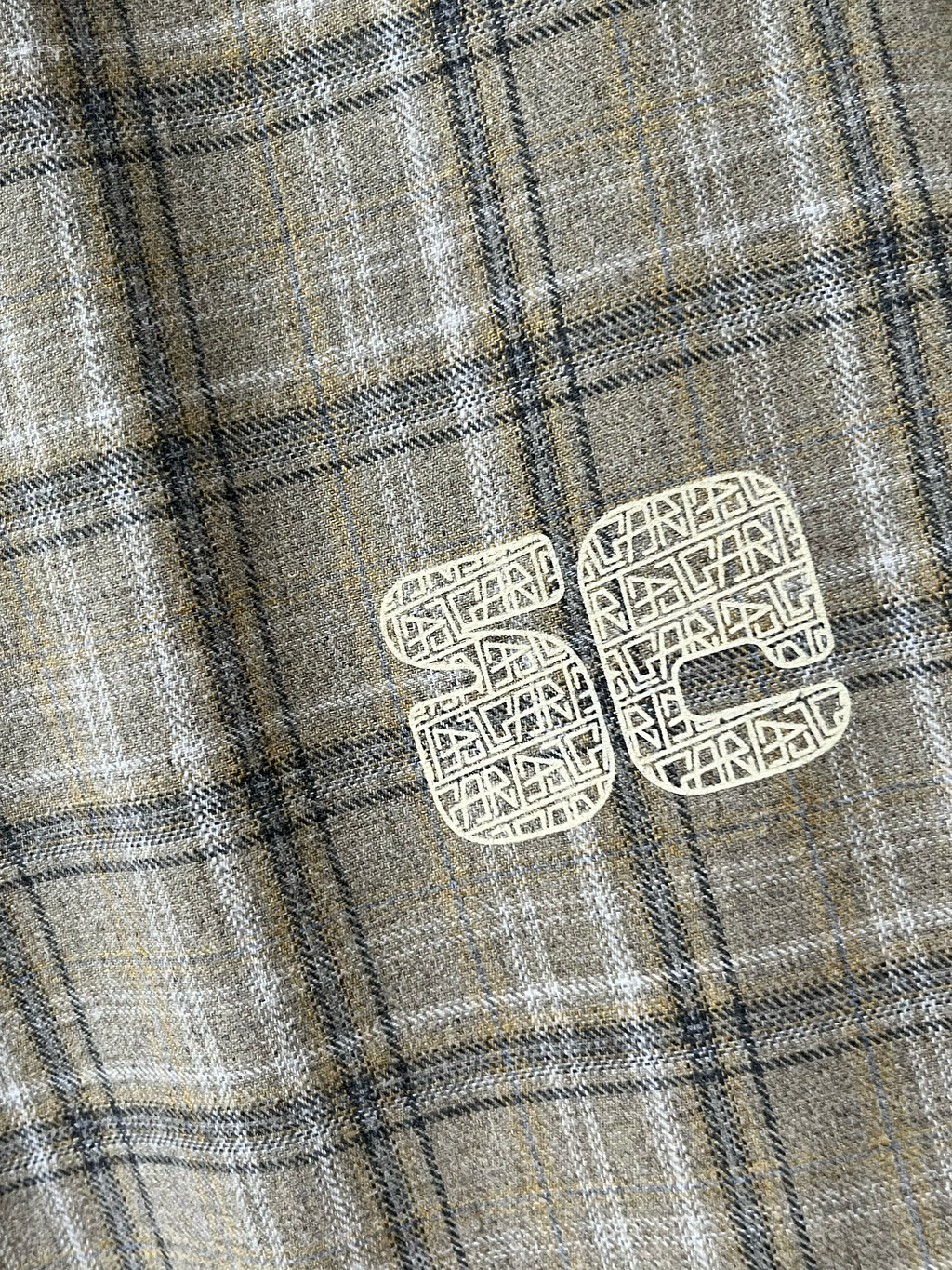 Chemise à carreaux beige vintage Sehama X Pulgar