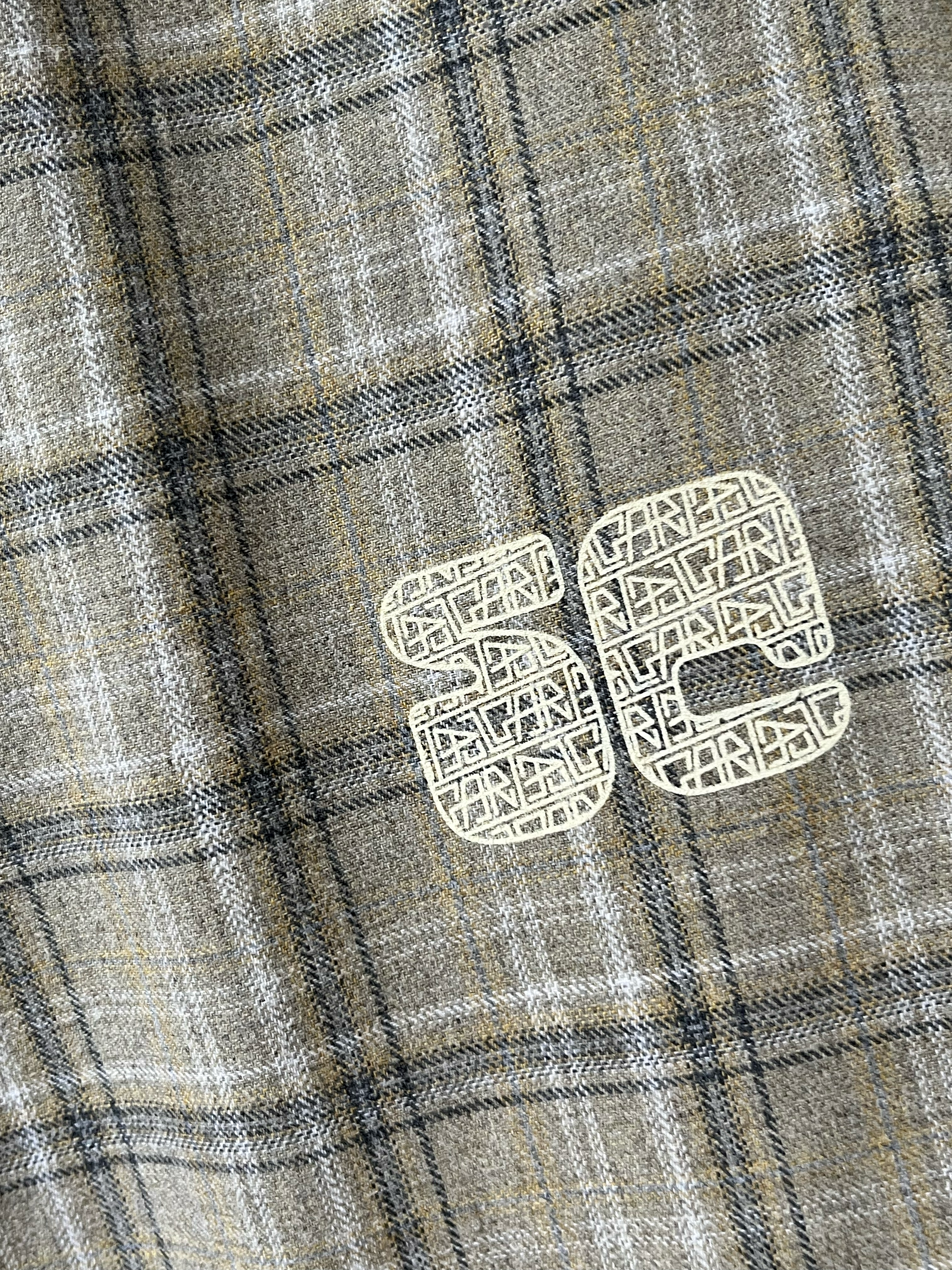 Chemise à carreaux beige vintage Sehama X Pulgar