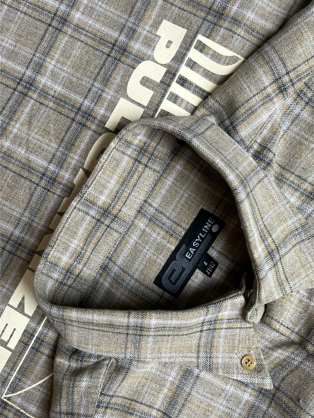 Chemise à carreaux beige vintage Sehama X Pulgar