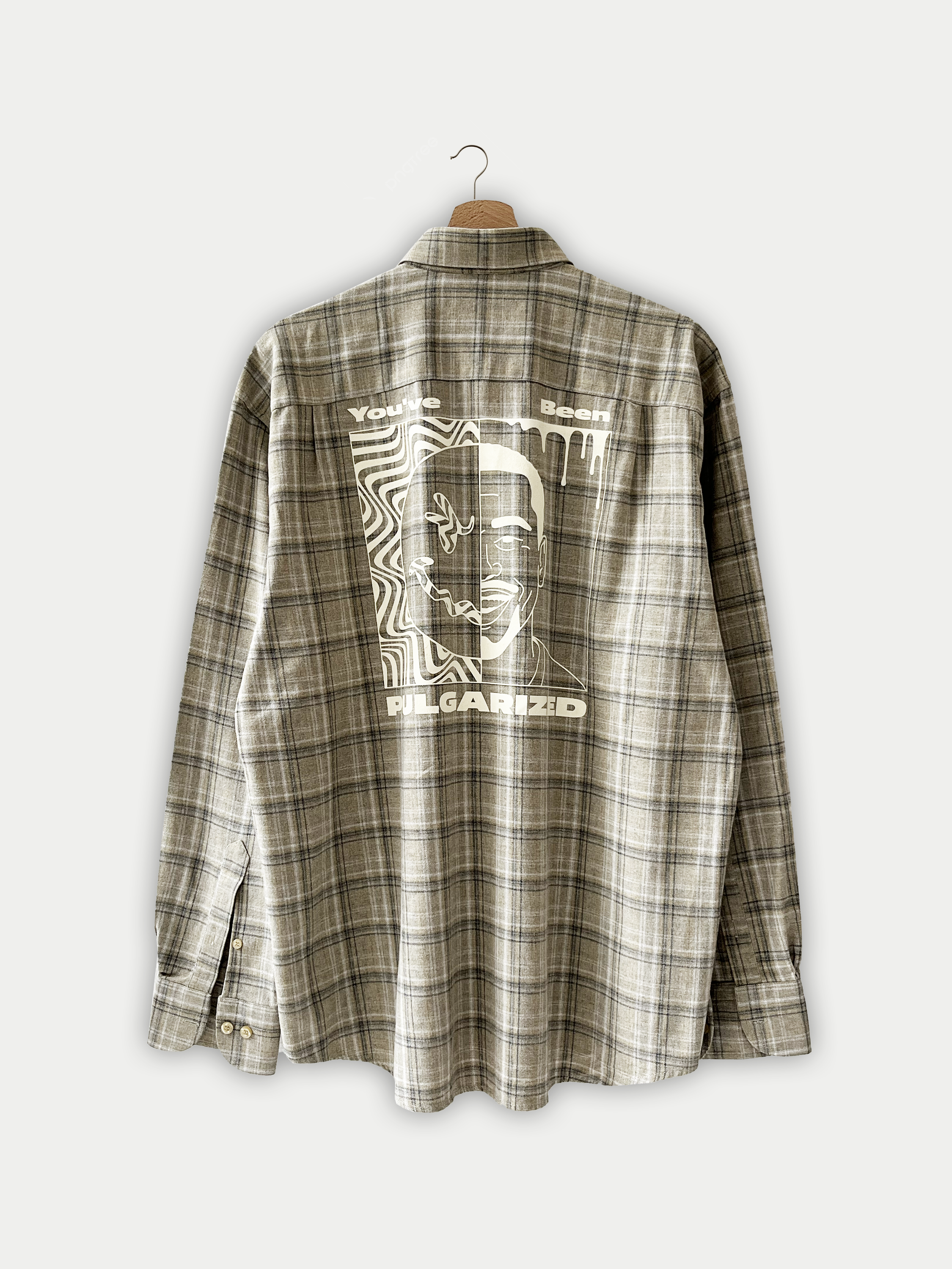 Chemise à carreaux beige vintage Sehama X Pulgar