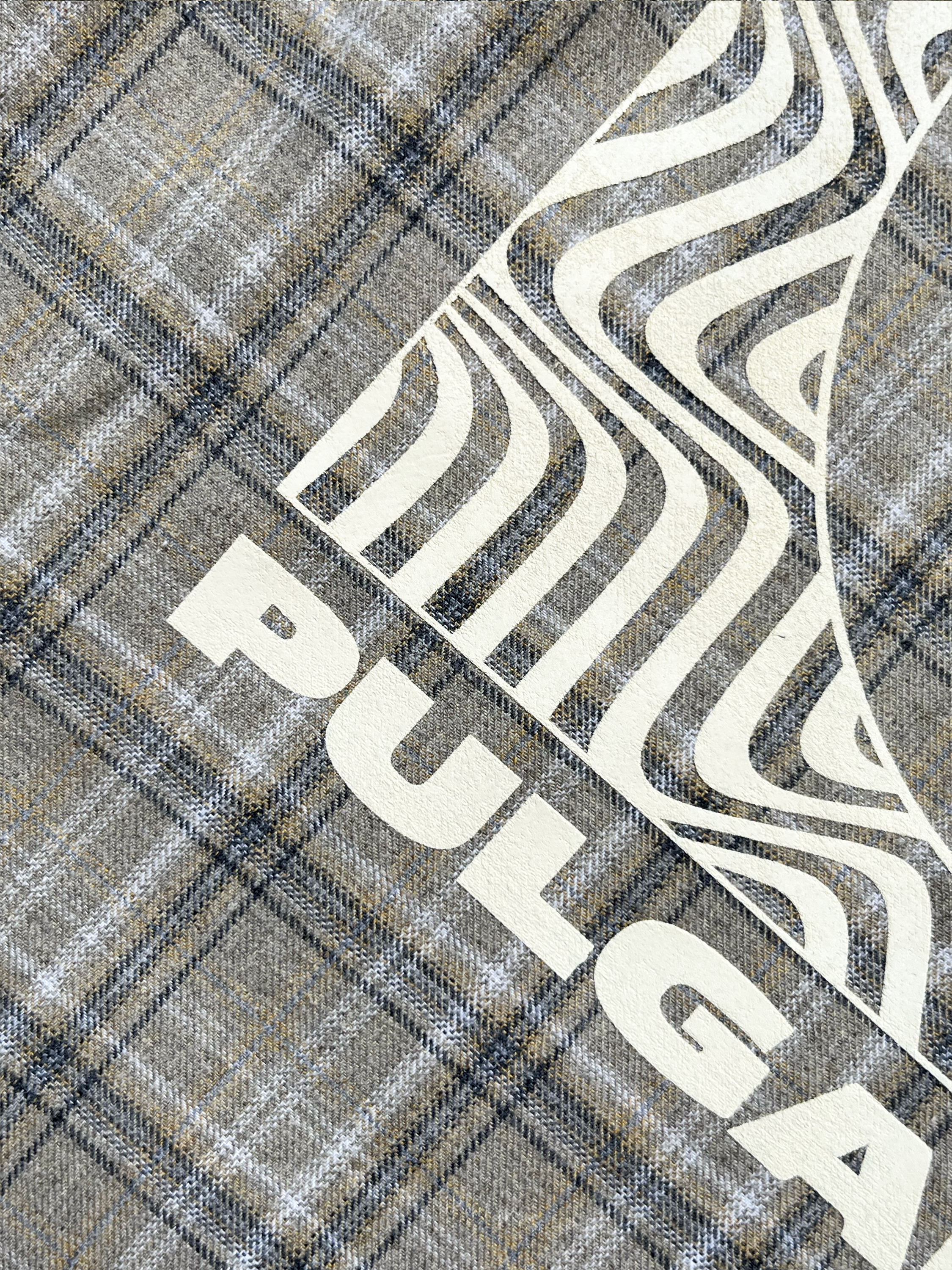 Chemise à carreaux beige vintage Sehama X Pulgar