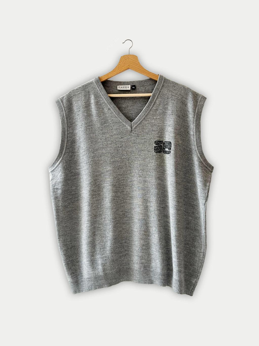 Pull gris sans manches vintage 90’s Sehama X Pulgar