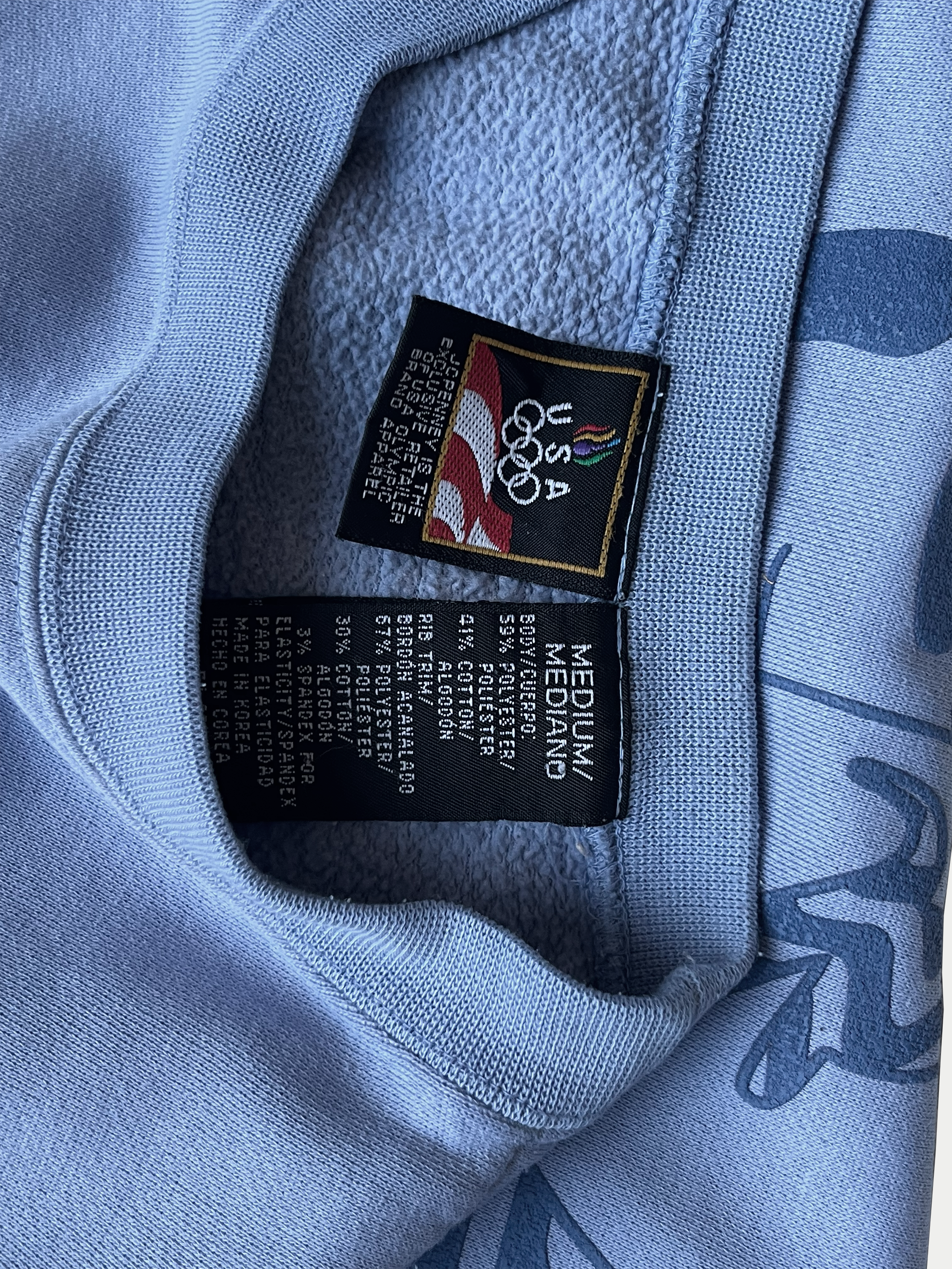 Sweat bleu clair Crew Neck coupe droite - Unisexe - M