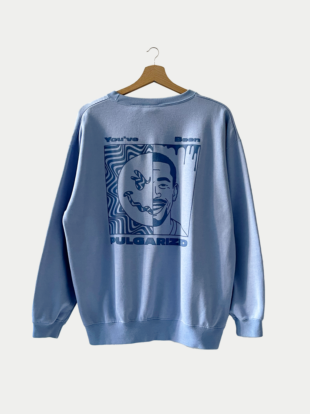 Sweat bleu clair Crew Neck coupe droite - Unisexe - M