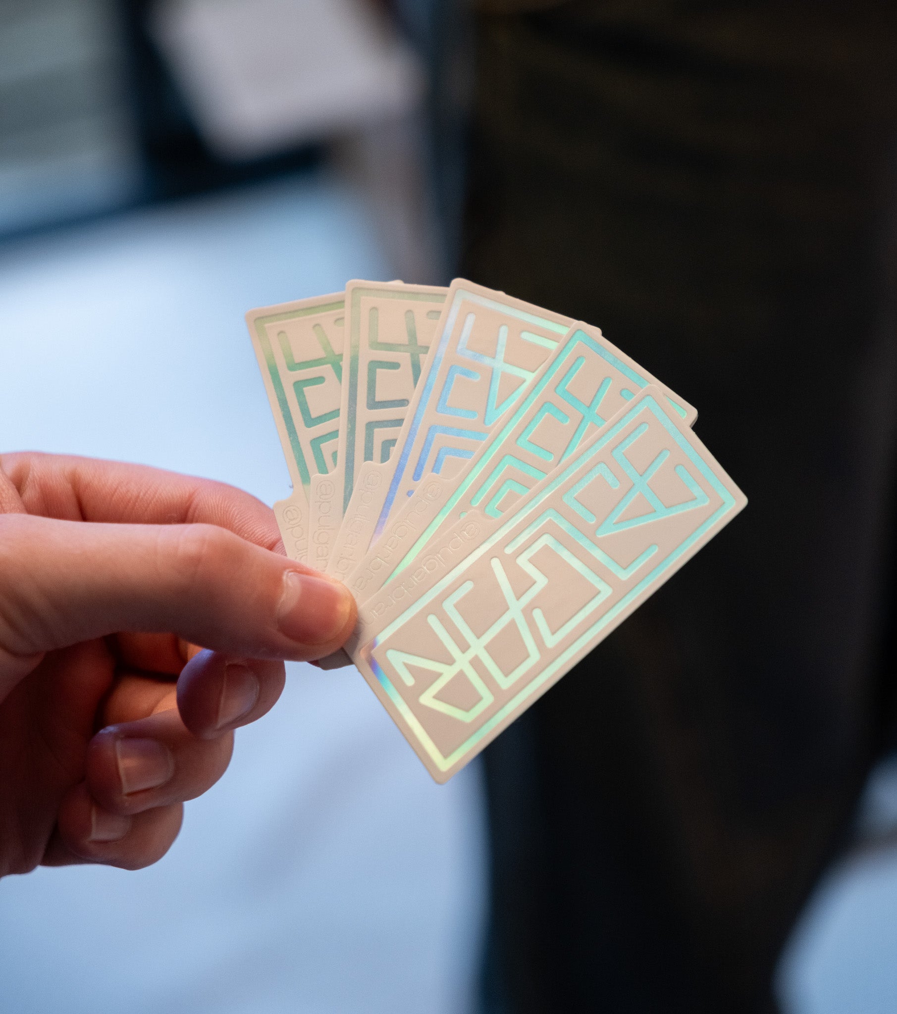 Lot de 5 stickers holographiques