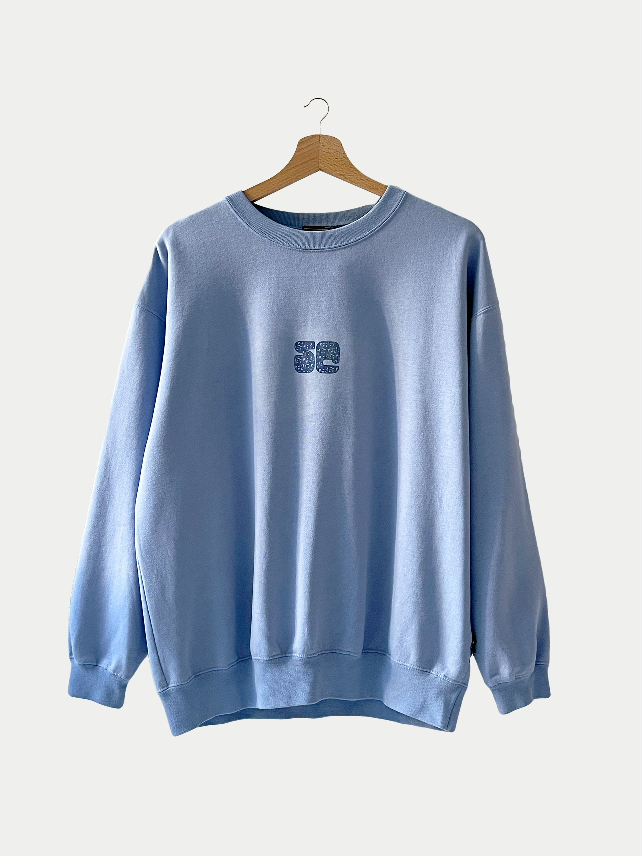 Sweat bleu clair Crew Neck coupe droite - Unisexe - M
